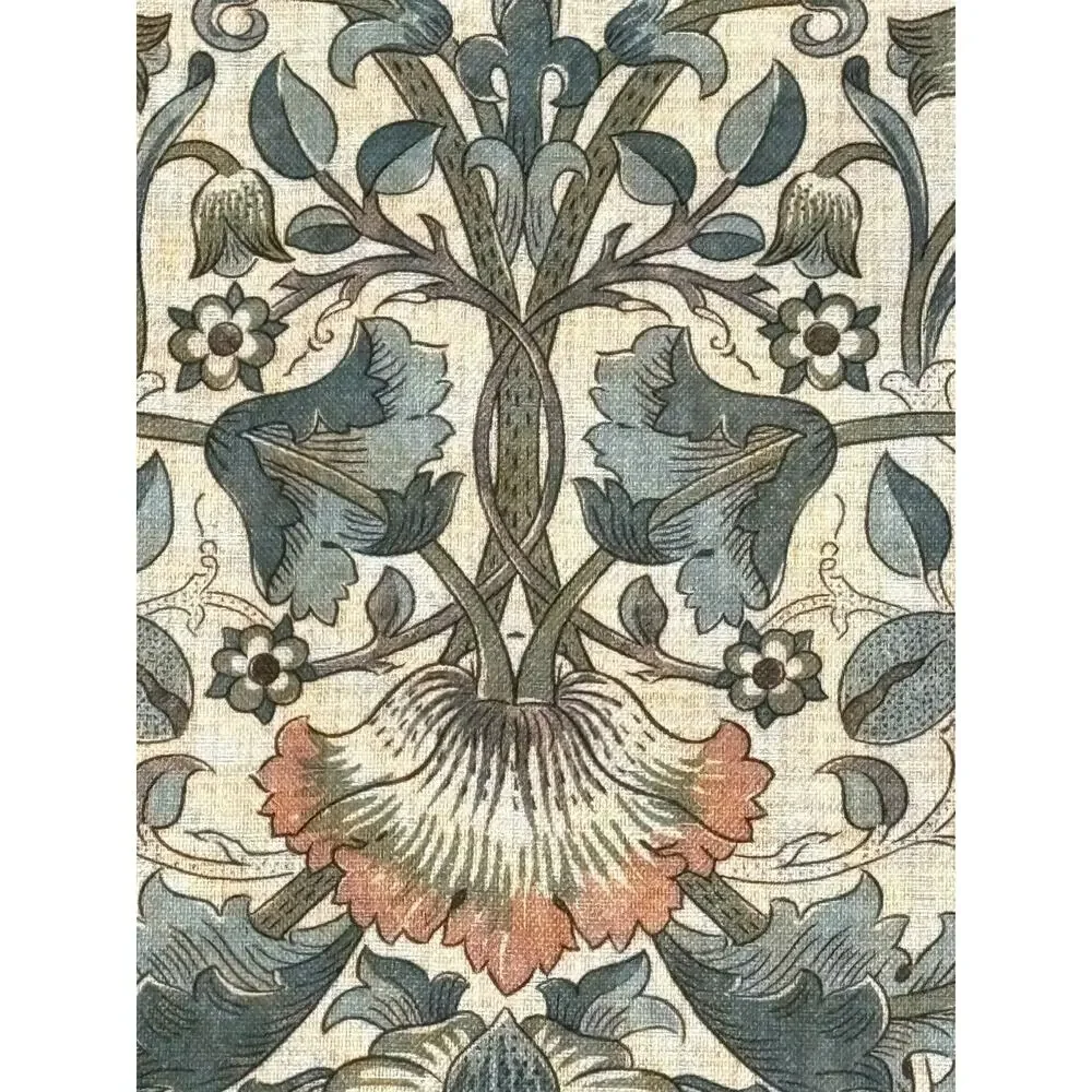 William Morris & Co. Window Curtains Panels Lodden Set Pair 50 X 96” Blue Drapes